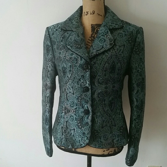 Dress Barn Jackets & Blazers - Dress Barn Print Blazer Jacket L/XL